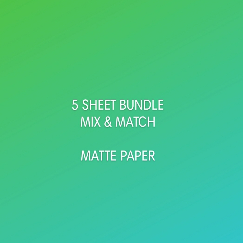 5 Sheet Mix & Match Bundle / Paper [Price Firm]
